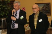 Prezes Zarządu PBS w Ciechanowie Andrzej Szwejkowski wraz z Dyrektorem Muzeum Romantyzmu w Opinogórze Romanem Kochanowiczem.