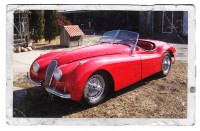 Jaguar XK-120 z 1951r. Halina i Marek Sankowscy